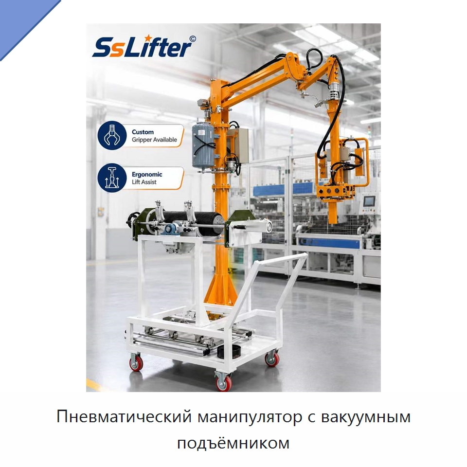 Пневматический манипулятор с вакуумным подъёмником — Манипуляторы
