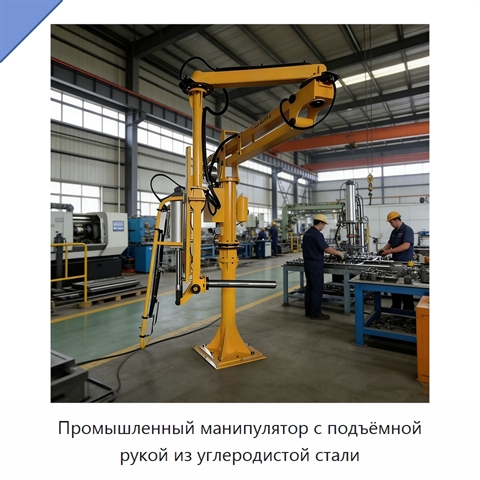 Промышленный манипулятор с подъёмной рукой из углеродистой стали