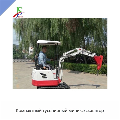 Компактный гусеничный мини-экскаватор