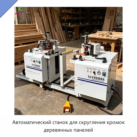 Автоматический станок для скругления кромок деревянных панелей