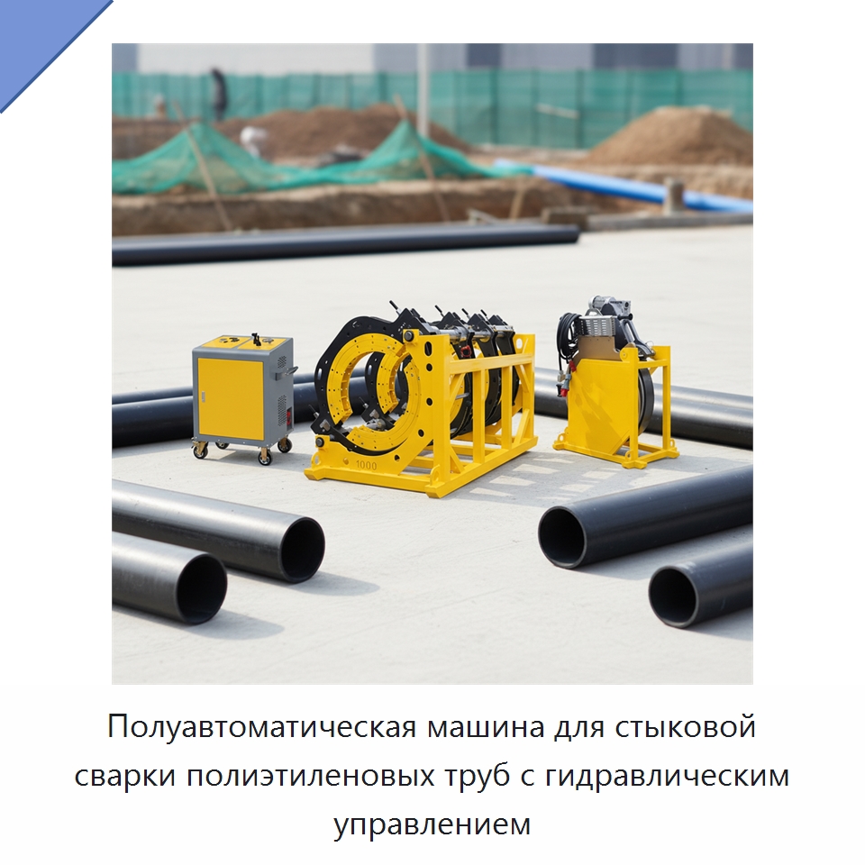 Полуавтоматическая машина для стыковой сварки полиэтиленовых труб с гидравлическим управлением — Машины для стыковой сварки