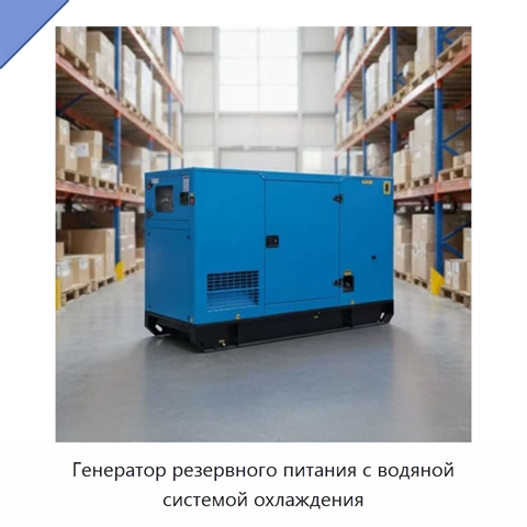 Генератор резервного питания с водяной системой охлаждения