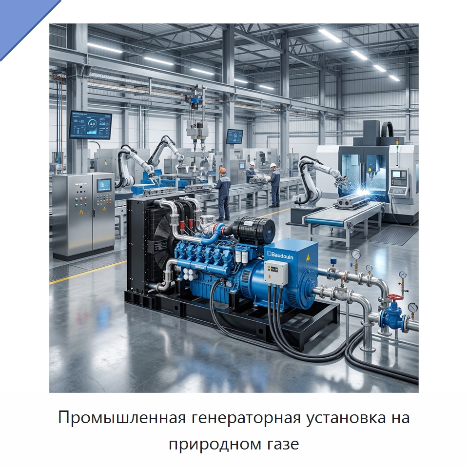 Промышленная генераторная установка на природном газе — Дизельные генераторы