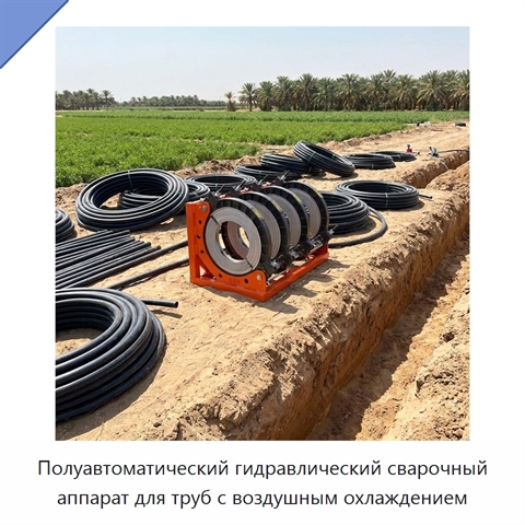 Полуавтоматический гидравлический сварочный аппарат для труб с воздушным охлаждением