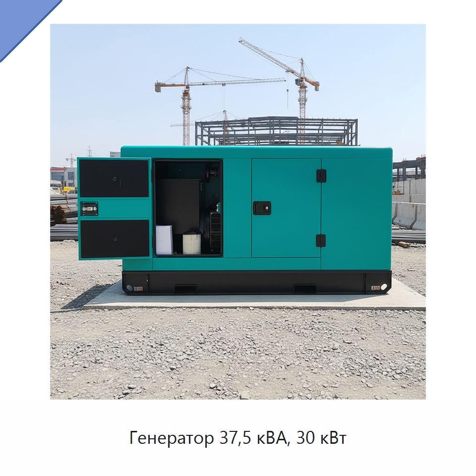 Генератор 37,5 кВА, 30 кВт — Дизельные генераторы