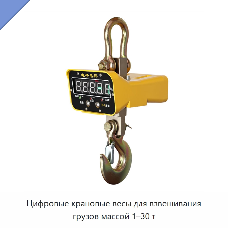 Цифровые крановые весы для взвешивания грузов массой 1–30 т — Крановые весы