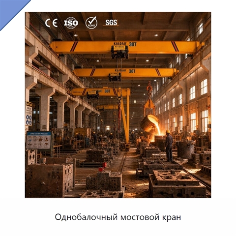 Однобалочный мостовой кран