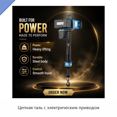 Цепная таль с электрическим приводом