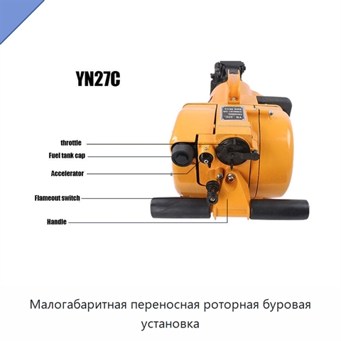 Малогабаритная переносная роторная буровая установка