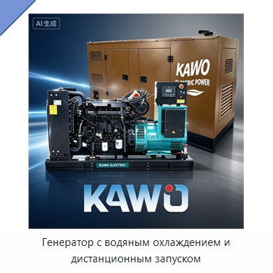 Генератор с водяным охлаждением и дистанционным запуском — Газотурбинные генераторы