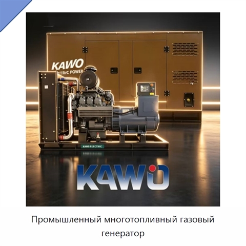 Промышленный многотопливный газовый генератор