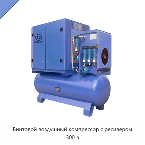 Винтовой воздушный компрессор с ресивером 300 л