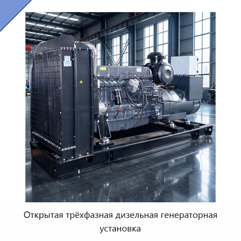 Открытая трёхфазная дизельная генераторная установка