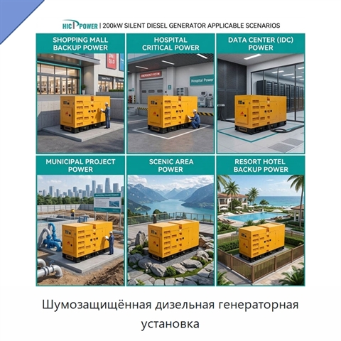 Шумозащищённая дизельная генераторная установка