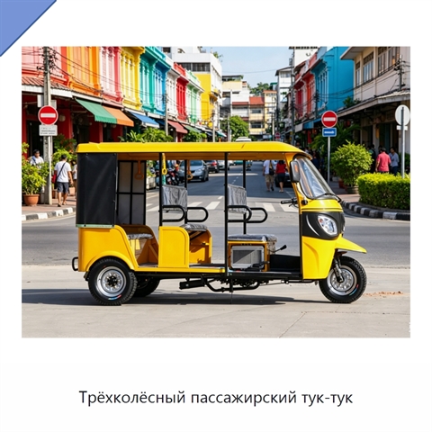 Трёхколёсный пассажирский тук-тук
