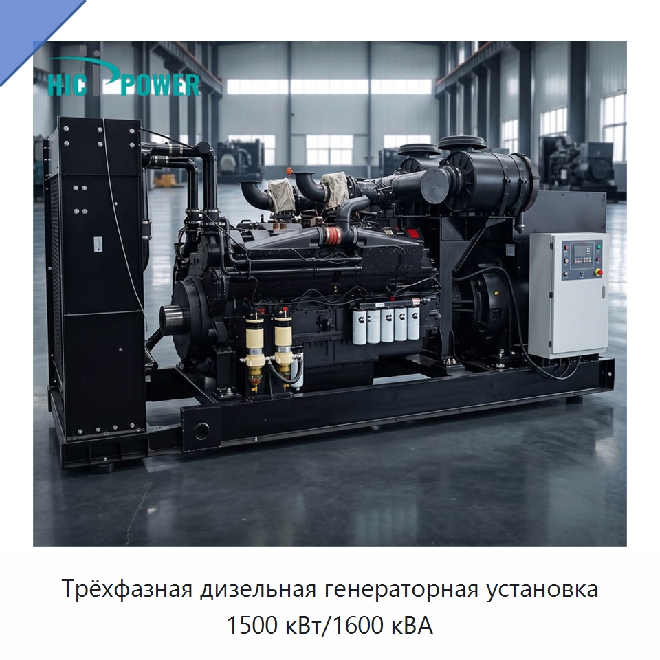 Трёхфазная дизельная генераторная установка 1500 кВт/1600 кВА — Дизельные генераторы
