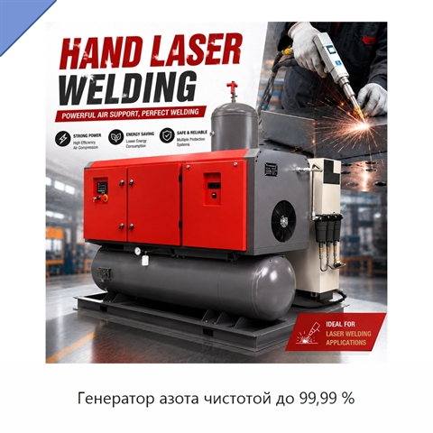 Генератор азота чистотой до 99,99 %