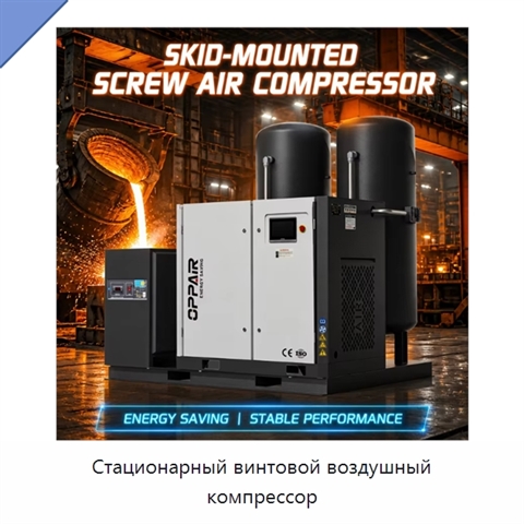 Стационарный винтовой воздушный компрессор