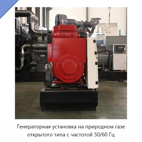 Генераторная установка на природном газе открытого типа с частотой 50/60 Гц
