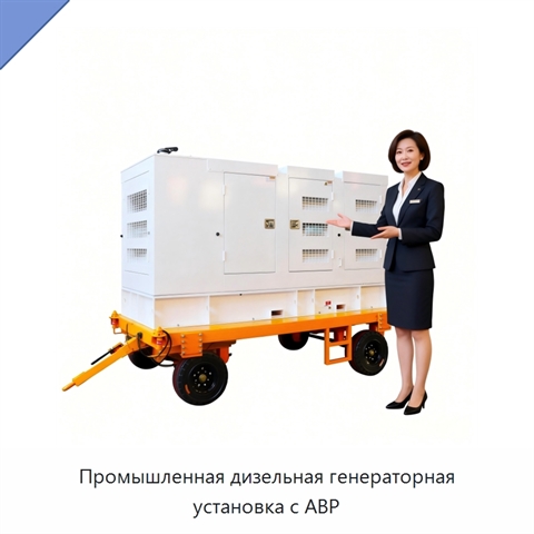 Промышленная дизельная генераторная установка с АВР