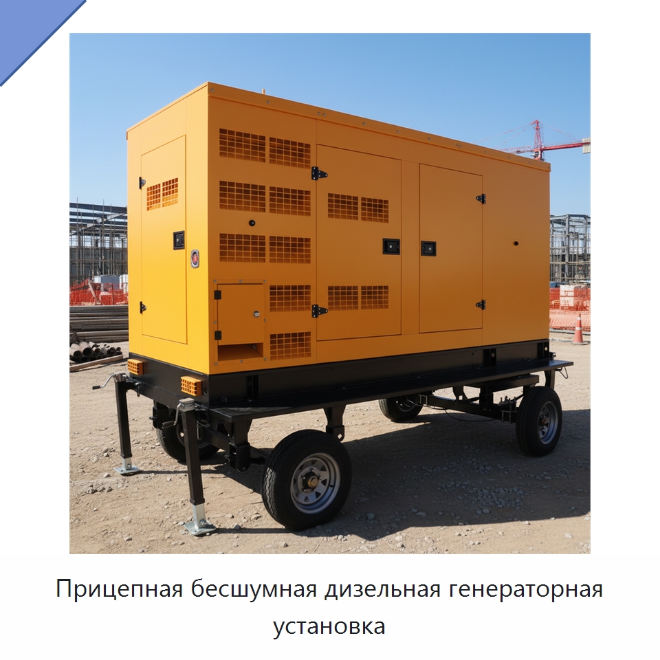 Прицепная бесшумная дизельная генераторная установка — Дизельные генераторы