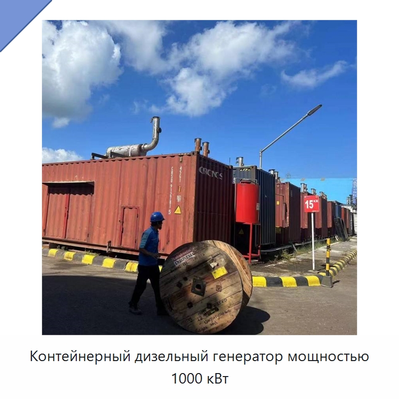 Контейнерный дизельный генератор мощностью 1000 кВт — Дизельные генераторы