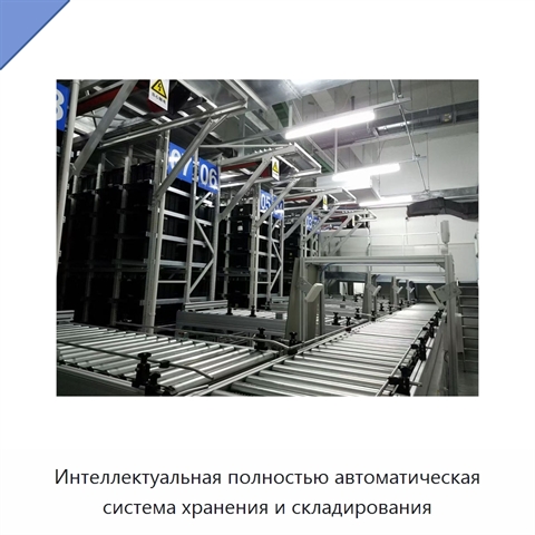 Интеллектуальная полностью автоматическая система хранения и складирования