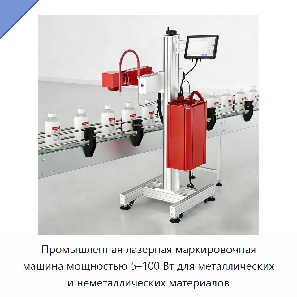 Промышленная лазерная маркировочная машина мощностью 5–100 Вт для металлических и неметаллических материалов — Лазерные маркировочные станки