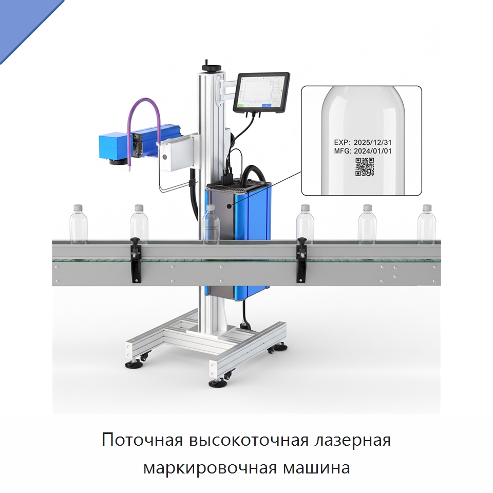 Поточная высокоточная лазерная маркировочная машина — Лазерные маркировочные станки