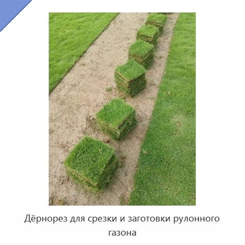 Дёрнорез для срезки и заготовки рулонного газона