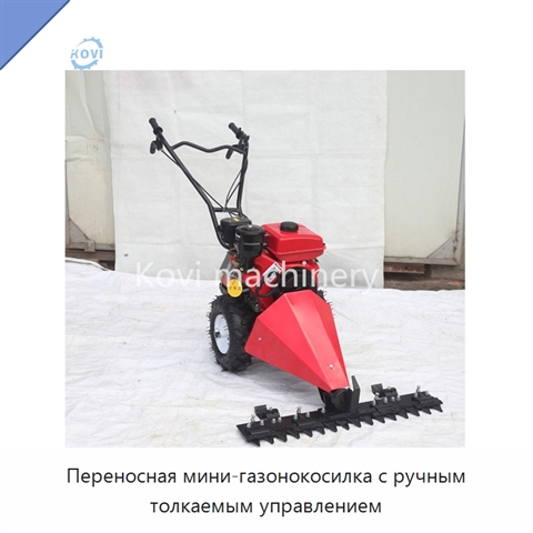 Переносная мини-газонокосилка с ручным толкаемым управлением