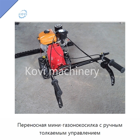Переносная мини-газонокосилка с ручным толкаемым управлением