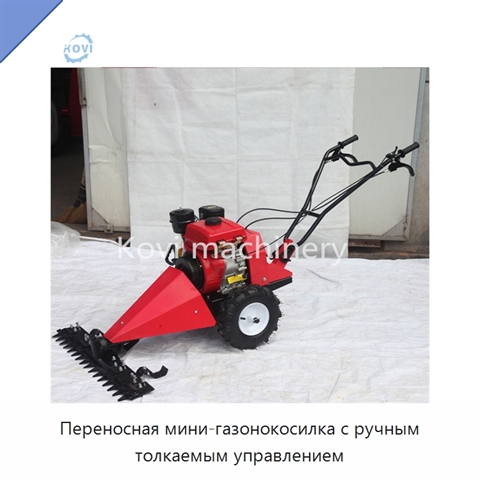Переносная мини-газонокосилка с ручным толкаемым управлением