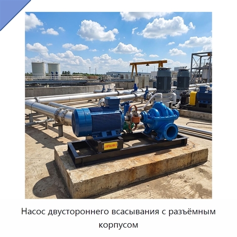 Насос двустороннего всасывания с разъёмным корпусом