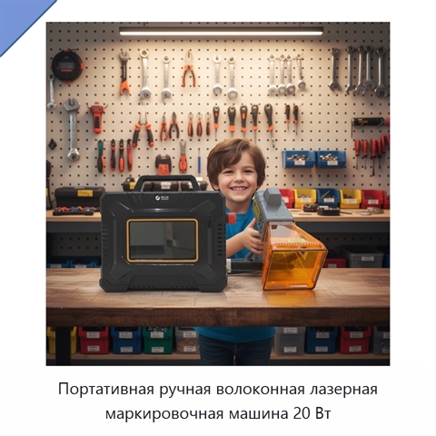 Портативная ручная волоконная лазерная маркировочная машина 20 Вт