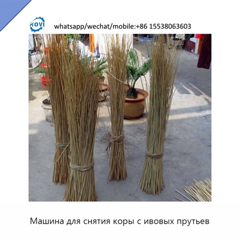 Машина для снятия коры с ивовых прутьев