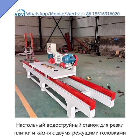 Настольный водоструйный станок для резки плитки и камня с двумя режущими головками