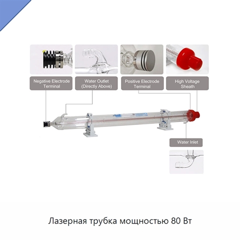 Лазерная трубка мощностью 80 Вт