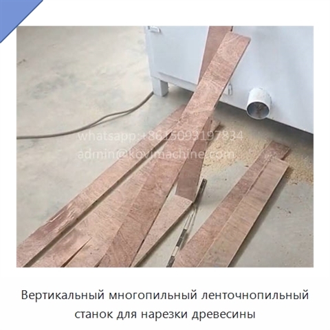 Вертикальный многопильный ленточнопильный станок для нарезки древесины