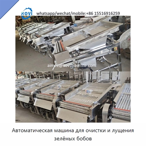 Автоматическая машина для очистки и лущения зелёных бобов