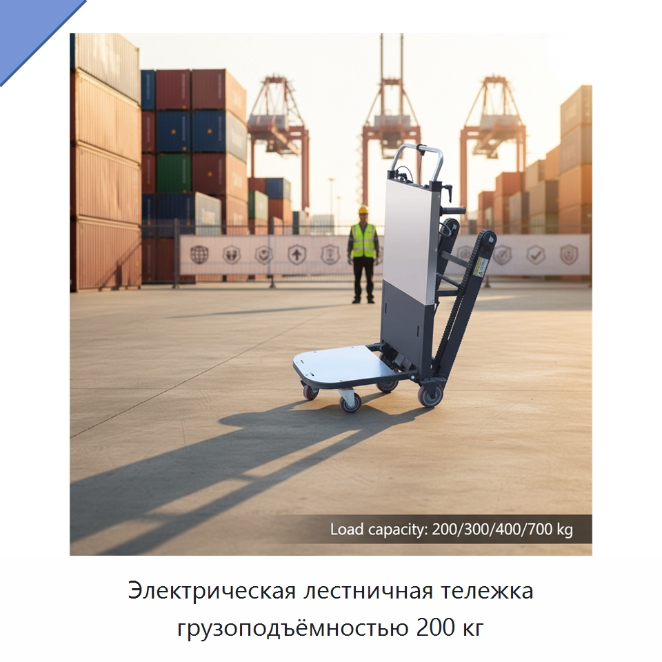 Электрическая лестничная тележка грузоподъёмностью 200 кг — Специальное подъемно-транспортное оборудование
