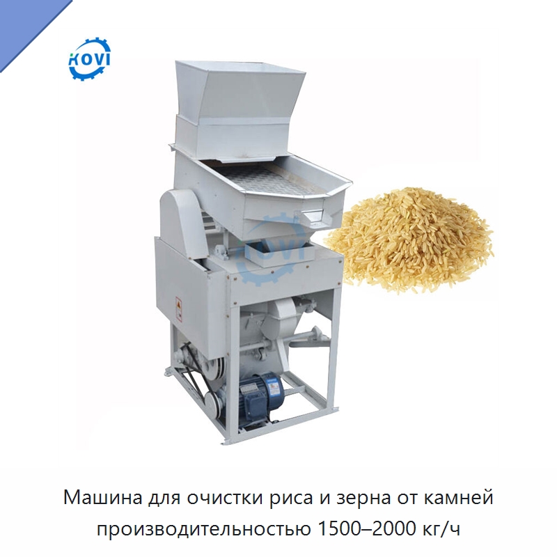 Машина для очистки риса и зерна от камней производительностью 1500–2000 кг/ч — Оборудование для обработки семян