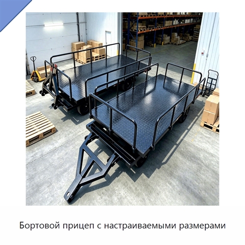 Бортовой прицеп с настраиваемыми размерами