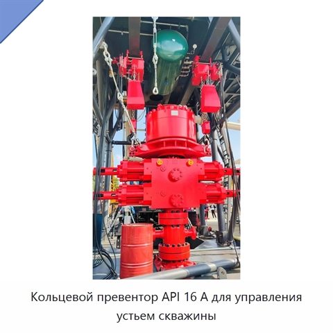 Кольцевой превентор API 16 А для управления устьем скважины