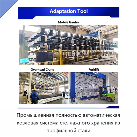 Промышленная полностью автоматическая козловая система стеллажного хранения из профильной стали