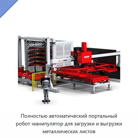 Полностью автоматический портальный робот-манипулятор для загрузки и выгрузки металлических листов