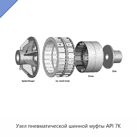 Узел пневматической шинной муфты API 7K