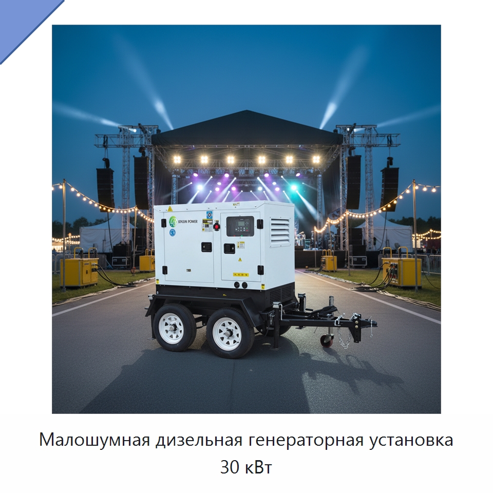 Малошумная дизельная генераторная установка 30 кВт — Дизельные генераторы