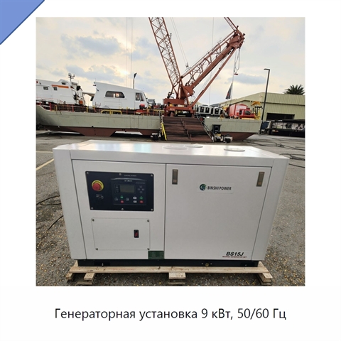 Генераторная установка 9 кВт, 50/60 Гц