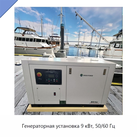 Генераторная установка 9 кВт, 50/60 Гц